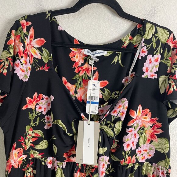 NEW Tommy Bahama Womens XL Petal Of Honor Dress Floral UPF 30 Wrinkle Resistant - Picture 14 of 16